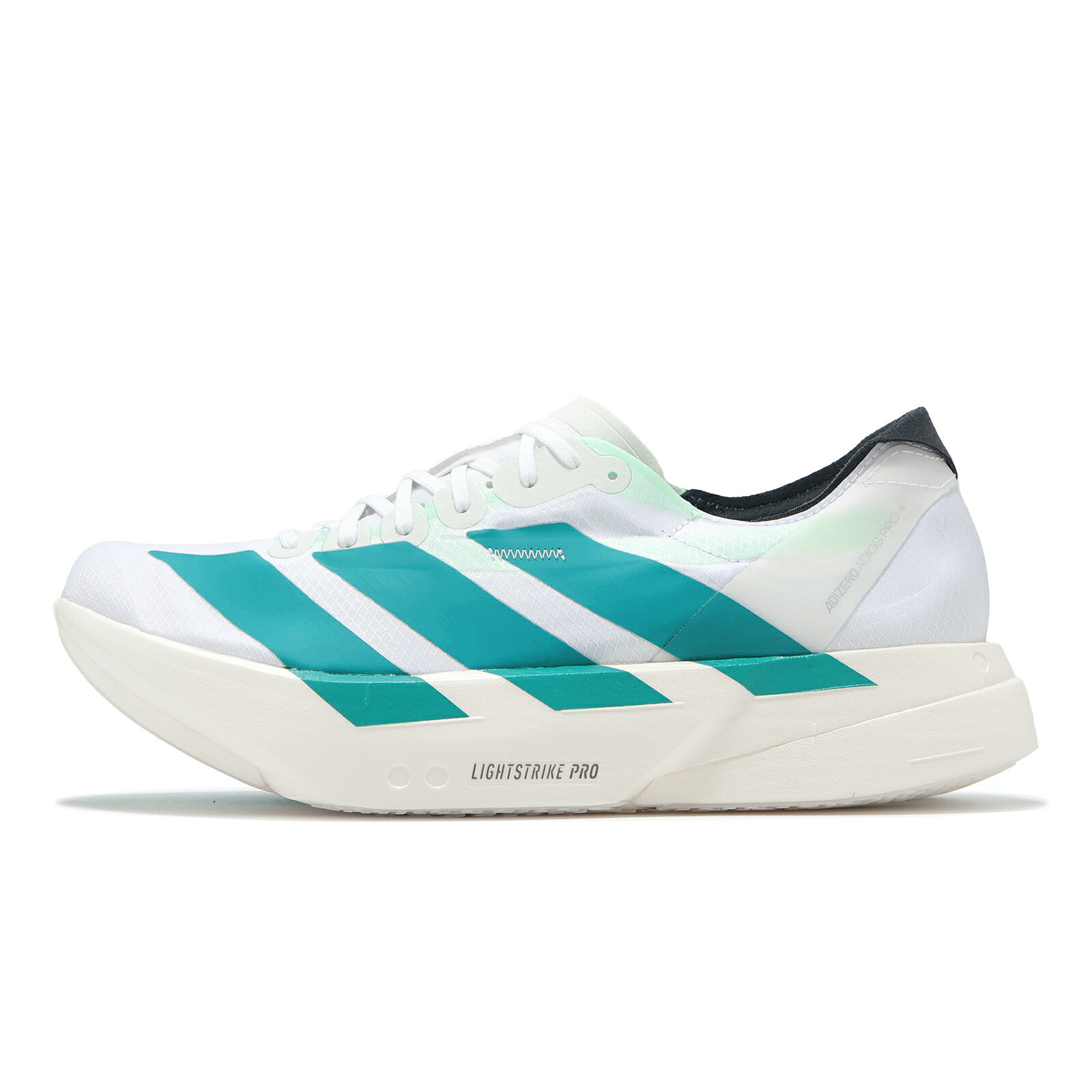 adidas 愛迪達 競速跑鞋 Adizero Adios Pro 4 M 男鞋 白 綠 緩震 回彈 運動鞋