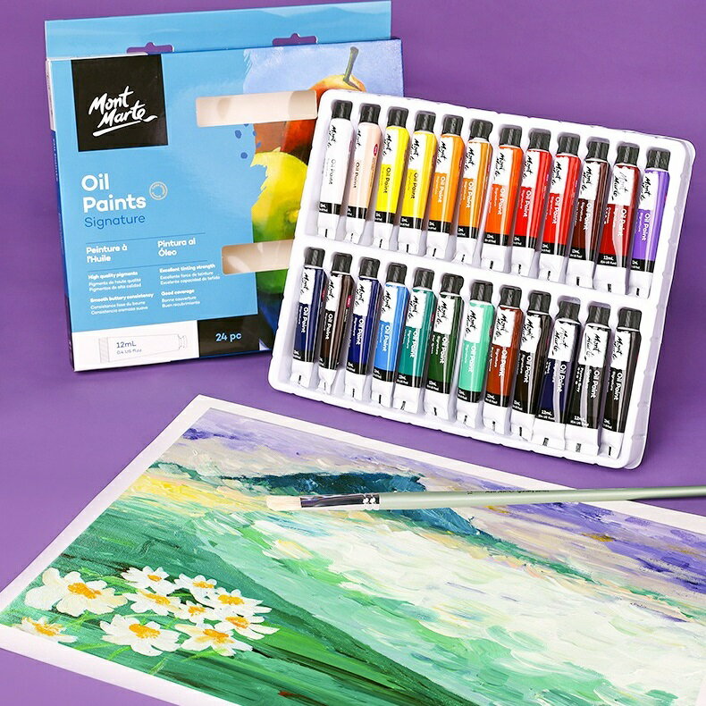 【蒙瑪特油畫顏料套裝-12ml】澳洲 蒙馬特 Mont Marte 學生級 油畫顏料 油畫顏料 油彩 顏料 套裝