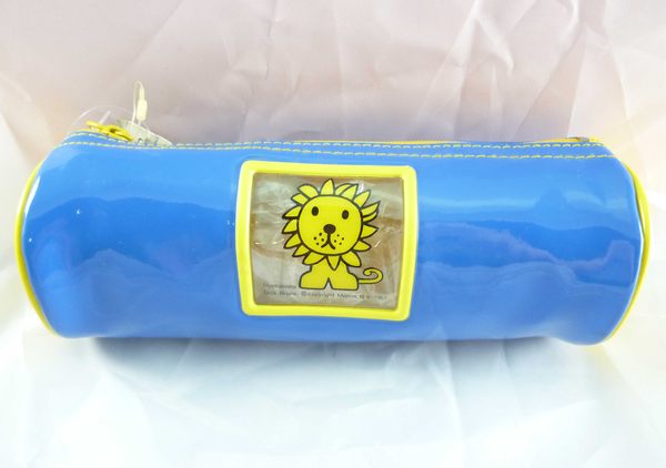 【震撼精品百貨】Miffy 米菲兔米飛兔 圓筒防水筆袋 藍底黃獅子 震撼日式精品百貨