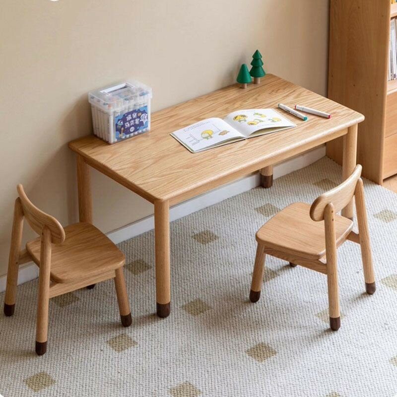 公司貨 附發票 免運 兒童學習桌書桌家用客廳寫字桌實木小茶幾學生課桌雙人桌子小戶型