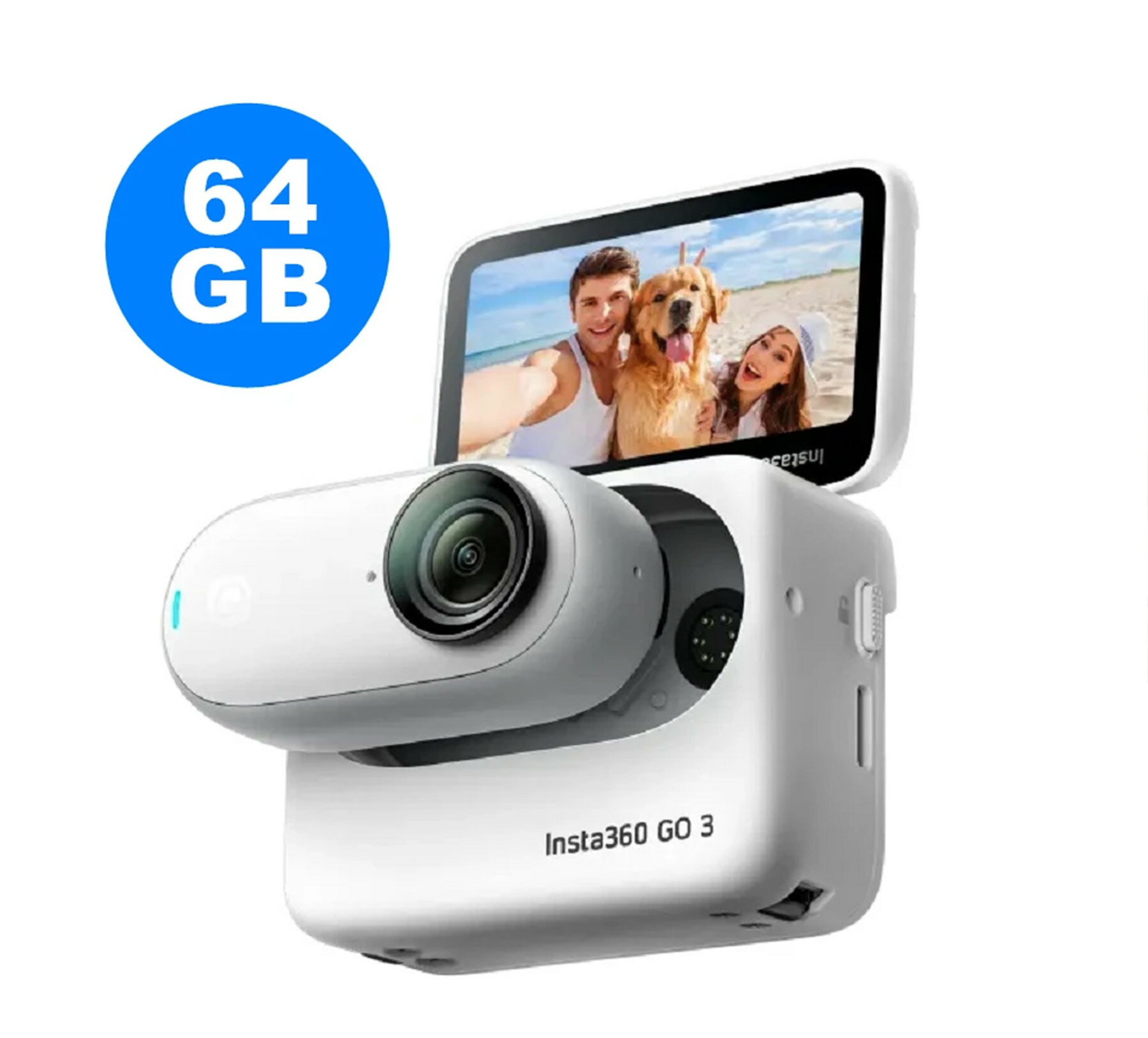 樂福數位 Insta360 GO 3 拇指防抖相機 64GB標準套裝(公司貨)