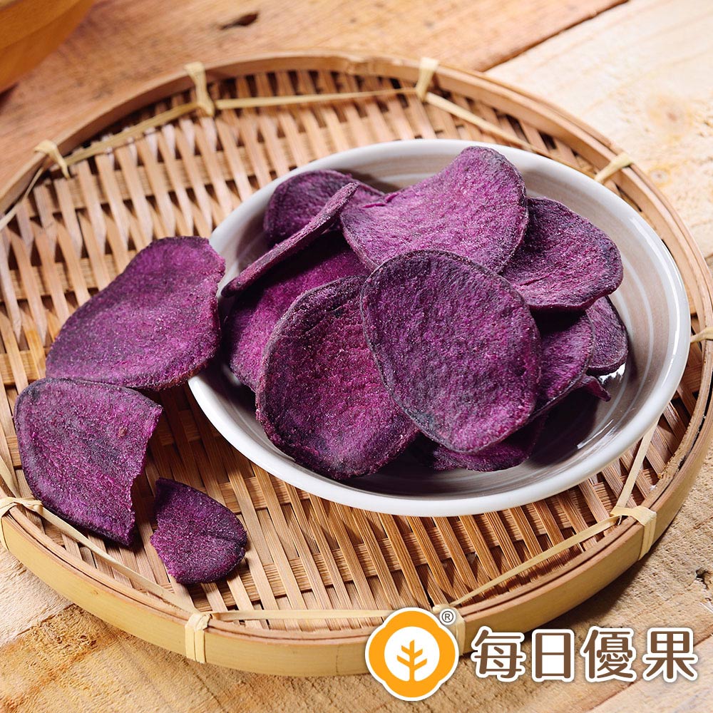 紫地瓜脆片160公克【每日優果】