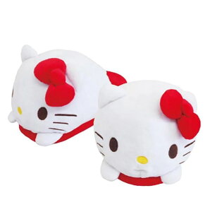 【震撼精品百貨】凱蒂貓_Hello Kitty~日本SANRIO三麗鷗 KITTY絨毛造型室內拖鞋25cm*13719