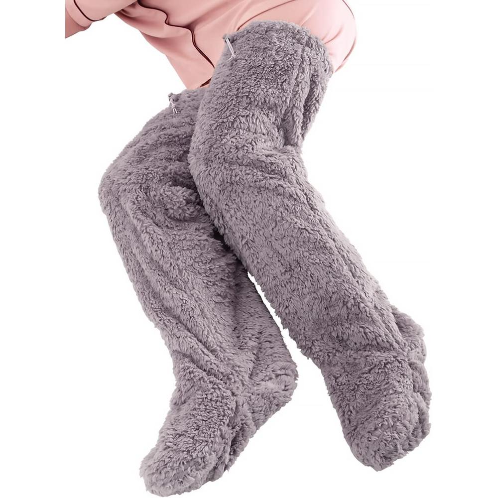 【日本代購】Alphax 室內保暖護腿 襪 褲 灰色 M碼