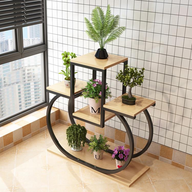 創意花架子鐵藝室內陽臺飄窗臺多層造型綠植花盆客廳花架置物架 99購物節