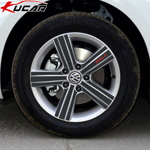 kucar大眾高爾夫7 高6 GTI專用輪轂貼紋改裝輪圈裝飾貼紙
