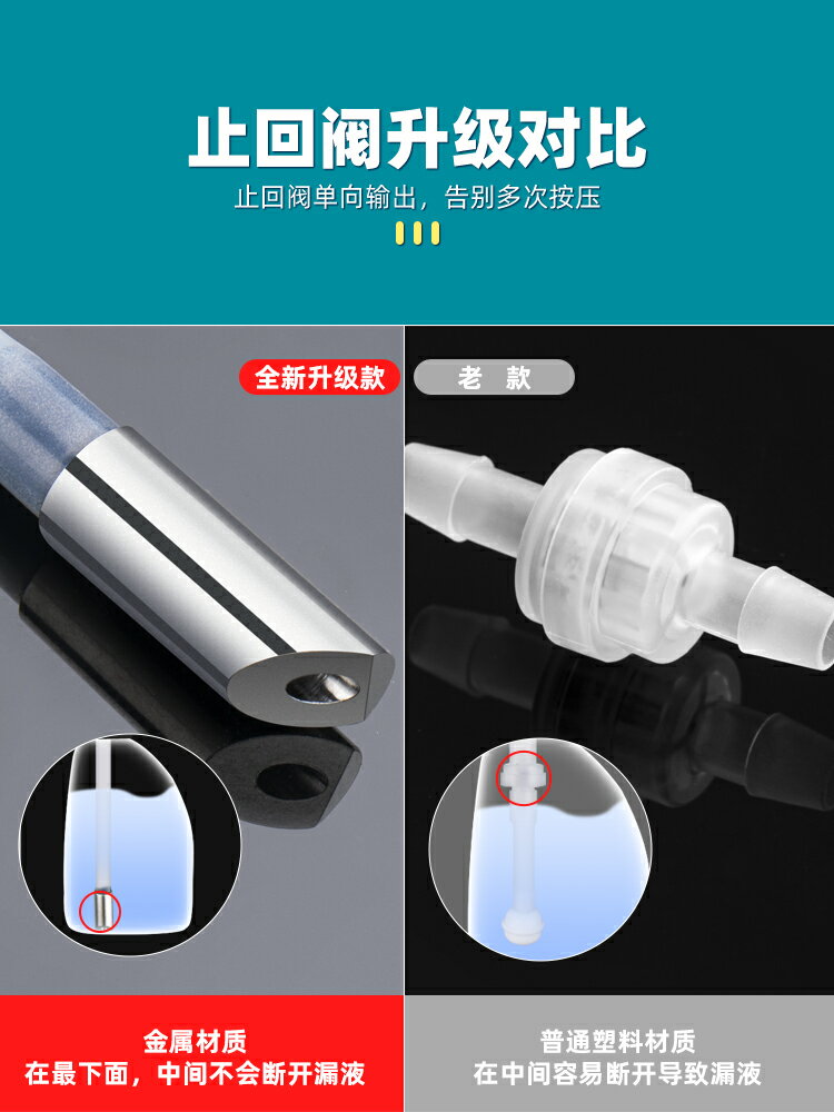 廚房不銹鋼皂液器洗菜池水槽用延長管延長器加長管泵頭按壓式管子