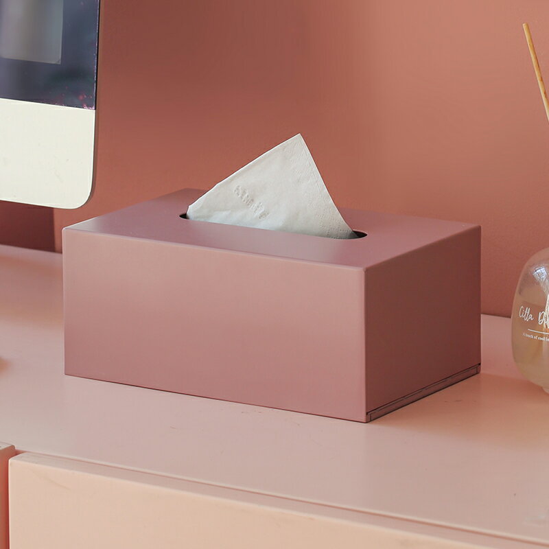 輕奢金屬紙巾盒擺件家用客廳茶幾收納盒創意餐桌馬卡龍抽紙盒裝飾