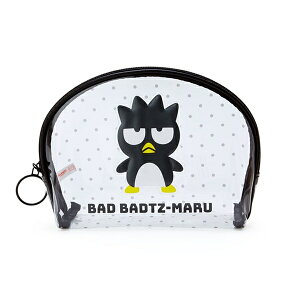 【震撼精品百貨】Bad Badtz-maru_酷企鵝~日本三麗鷗sanrio酷企鵝餃形透明化妝包(點點款)*93612
