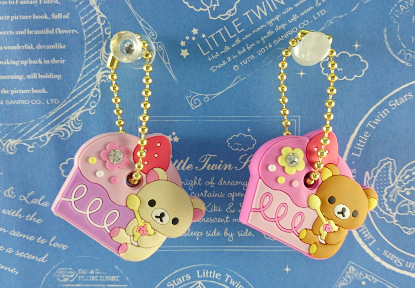 【震撼精品百貨】Rilakkuma San-X 拉拉熊懶懶熊 2入鎖套 蛋糕 震撼日式精品百貨