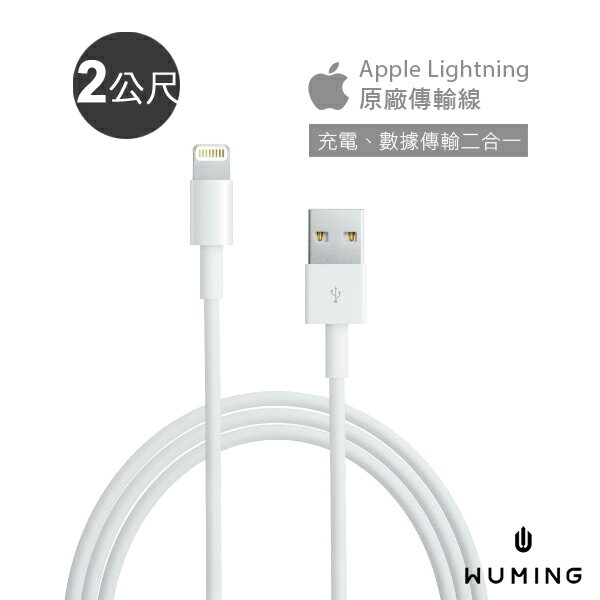 蘋果 原廠 傳輸線 2公尺  充電線 Apple iPhone X 8 Plus i8 ix i7 iPad Pro mini Air 2 3 4 『無名』 M03111