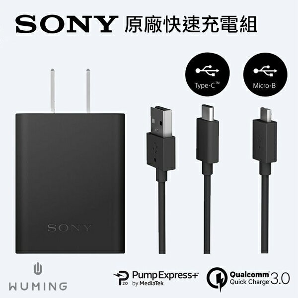 SONY 原廠 快速 充電組 傳輸線 Micro USB Type-C  安卓 Xperia XZ1 XZ2 XZ 『無名』 N05118
