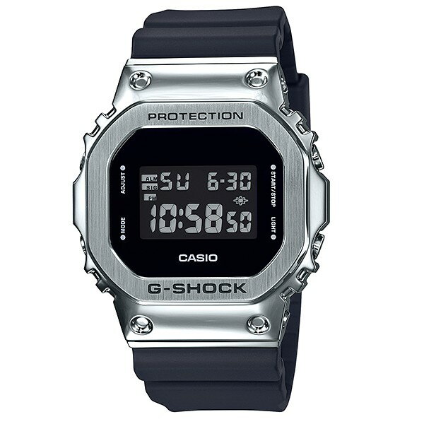 CASIO卡西歐G-SHOCK GM-5600-1經典的方型錶殼金屬質感輕巧貼合手腕舒適錶帶43.2mm｜樂天領券折300★全館特惠中★指定刷卡回饋10%