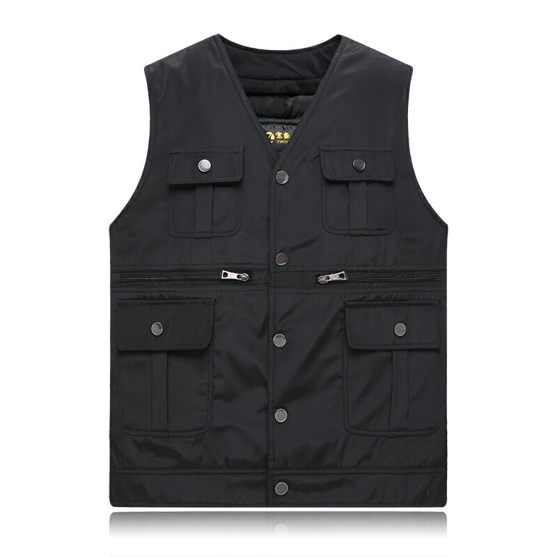 【買它！流行男装】中老年秋冬男士真皮馬甲坎肩背心皮毛一體馬甲 3