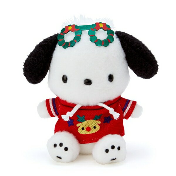 【震撼精品百貨】Pochacco 帕帢狗~日本三麗鷗Sanrio 帕恰狗絨毛玩偶娃娃 (醜毛衣派對)*71082