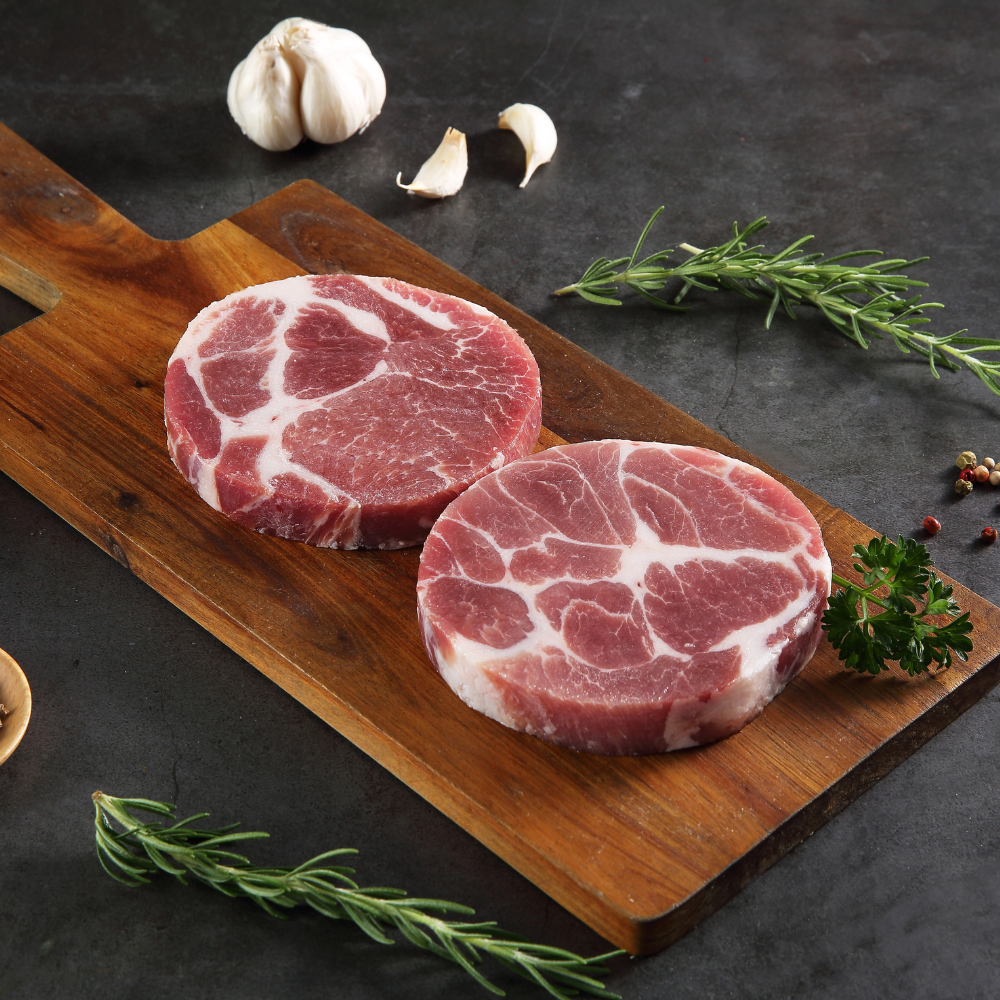 【香草豬】A級沙朗排 250g｜台灣國宴頂級豬肉｜肩胛梅花肉 1