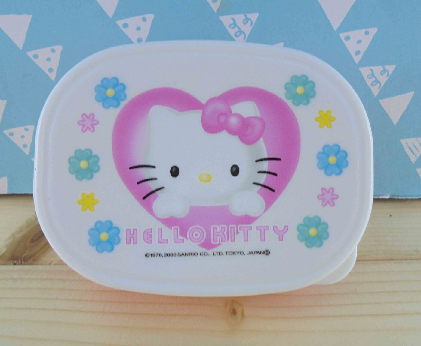 【震撼精品百貨】Hello Kitty 凱蒂貓 KITTY空盒-粉花圖案 震撼日式精品百貨
