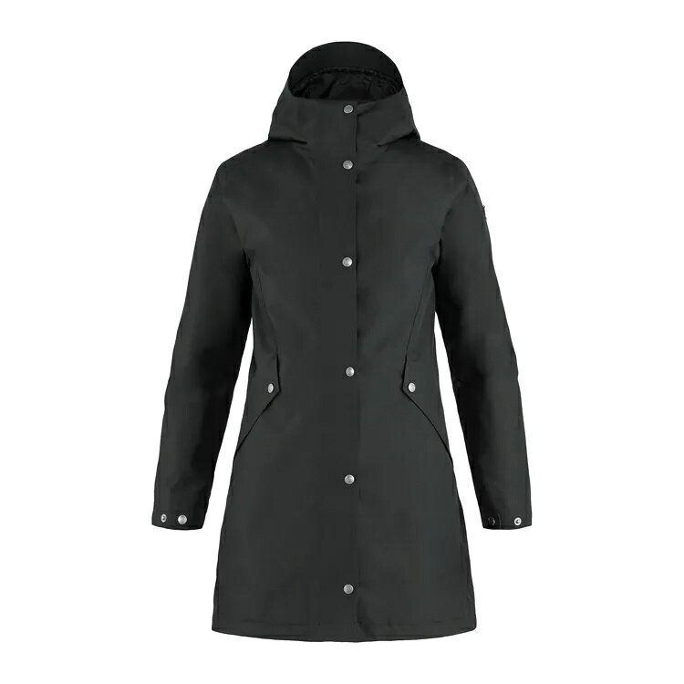 ├登山樂┤瑞典 Fjallraven小狐狸 Visby 3in1 防水填充夾克 女 # FR84131-550 黑