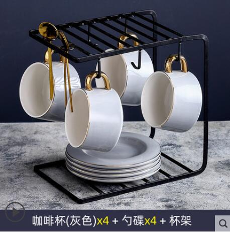 促銷活動~咖啡杯歐式小奢華網紅精緻杯碟套裝輕奢ins風家用高檔下午茶茶具 雙11全館免運
