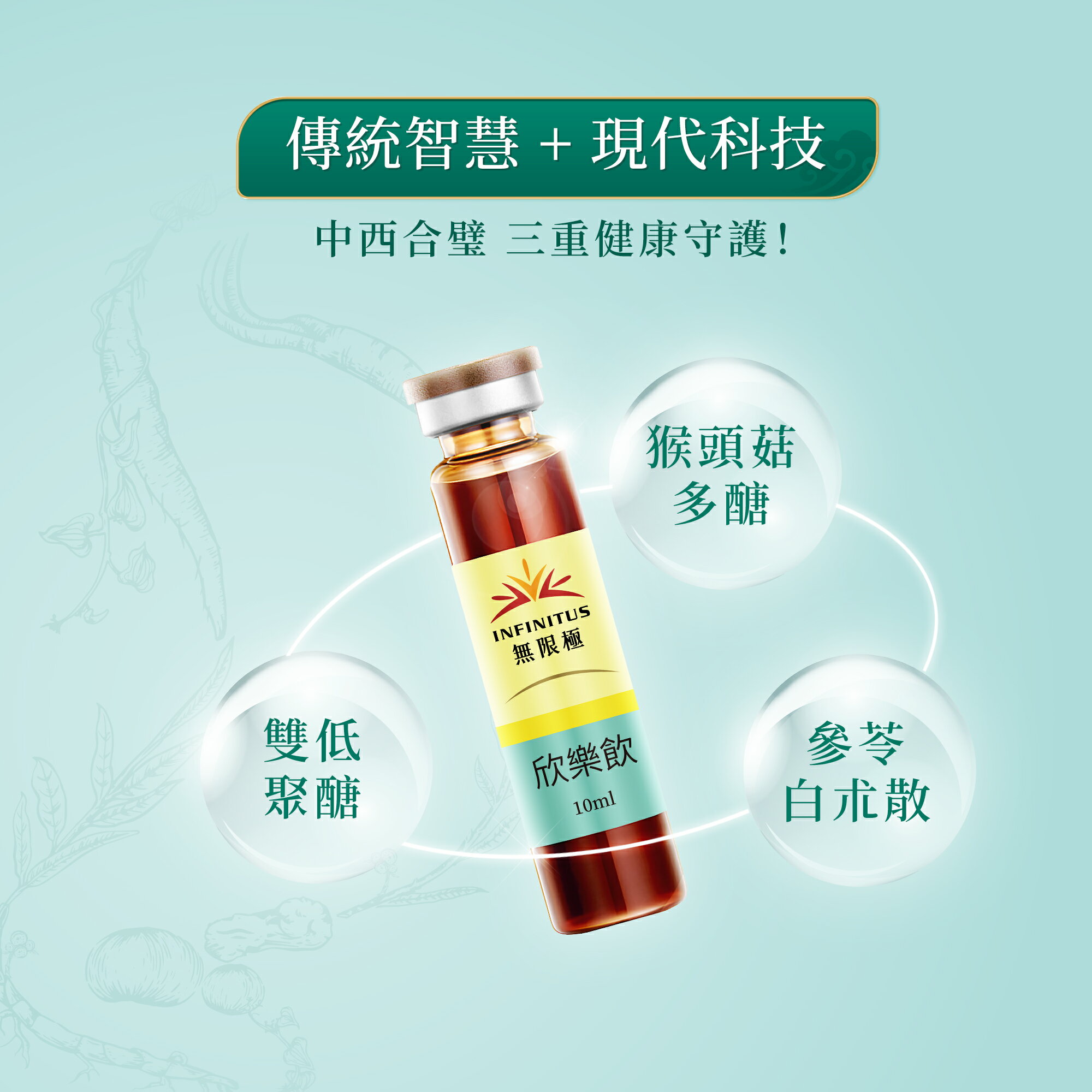 買3送1【無限極】小綠人護胃漢方欣樂飲 猴頭菇多醣 有助保護胃黏膜 健康食品 小綠人認證每天保養消化道 天然中華本草 調節消化道菌叢 排便順暢 營養補充保健食品 4