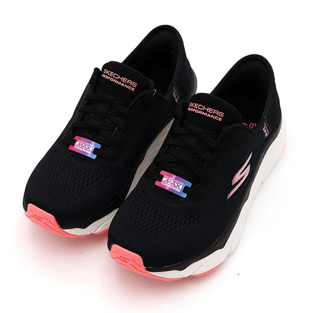 【手刀下單🤩滿額折扣進行中~~】 Skechers Slip-in 黑粉 慢跑鞋 女款 J1778【新竹皇家128572BKCL】