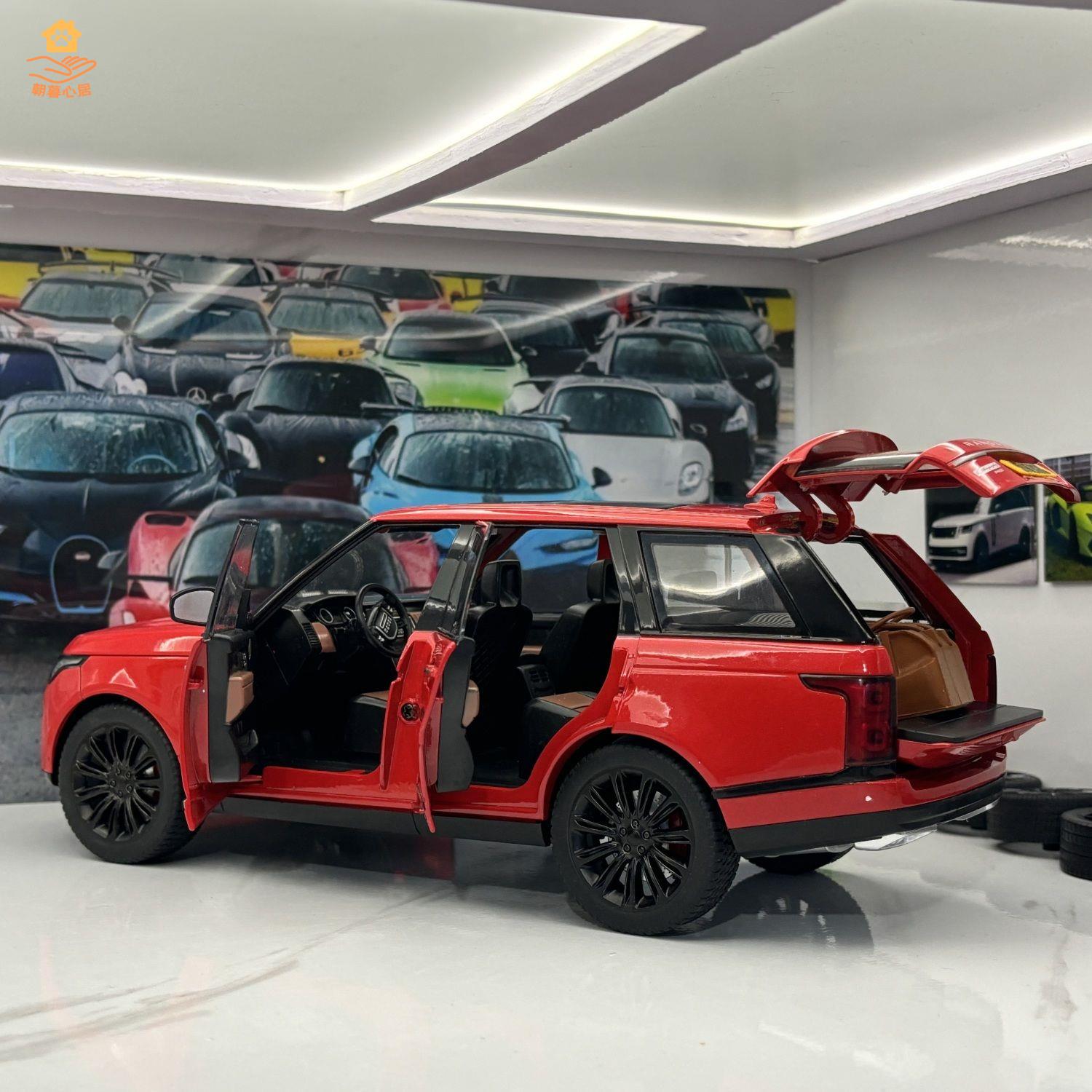 現貨！車模 汽車模型 汽車車模 2022定製版1:18新品路虎攬勝加長版模擬合金汽車模型擺件收藏送人 特價出 免運 開發票【hua3/18】