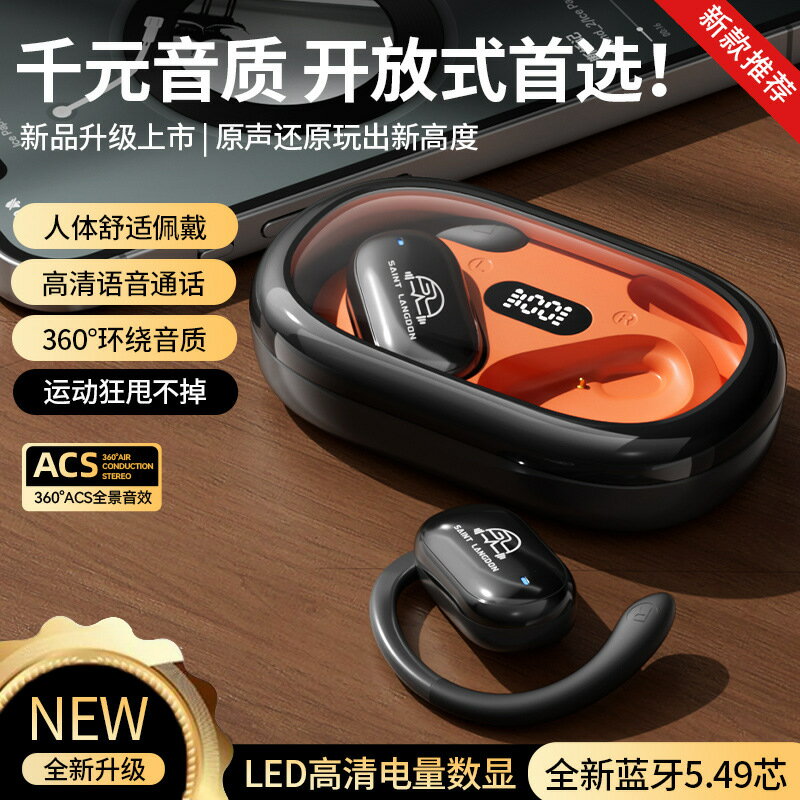 TK抖音2025掛耳式無線藍芽OWS耳機開放式TWS高音質不入耳超長續航