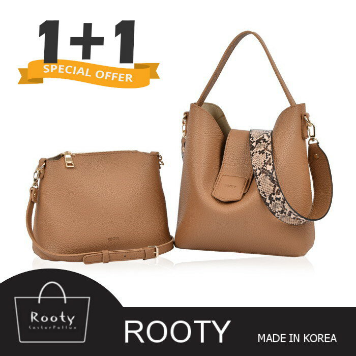 正韓 Rooty 雪德第2代時尚皮革雙用子母包 手提側背包肩背包 NO.R450【韓國直送】