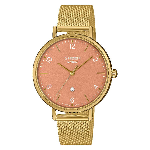 CASIO卡西歐 SHEEN系列 SHE-4562GM-4A 都市色彩指標錶 粉面 34mm ｜樂天全館特惠中★指定刷卡回饋10%