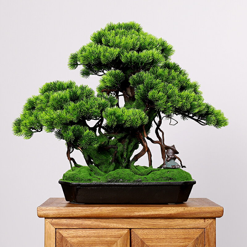 優樂悅~室內模擬榕樹盆景客廳綠植盆栽假花電視櫃植物大型景觀裝飾品擺件