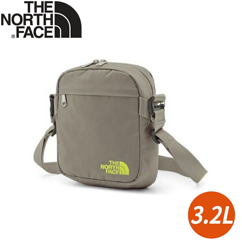 【The North Face 3.2L 休閒單肩包《灰黃》】3BXB/側揹包/斜揹包/休閒揹包/通勤/出國