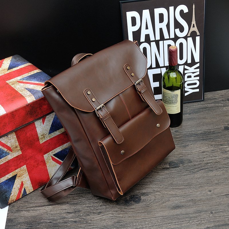 FINDSENSE品牌 韓國 新款 FIN韓國出品 包款 時尚 男士休閒 復古 背包 旅行包