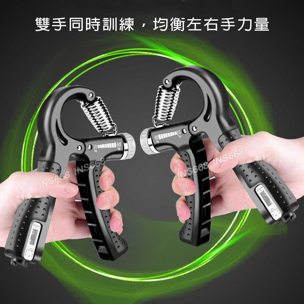 可計數握力器 10~60kg可調式握力器 腕力握力訓練器 手腕訓練 腕力器 INS668 2
