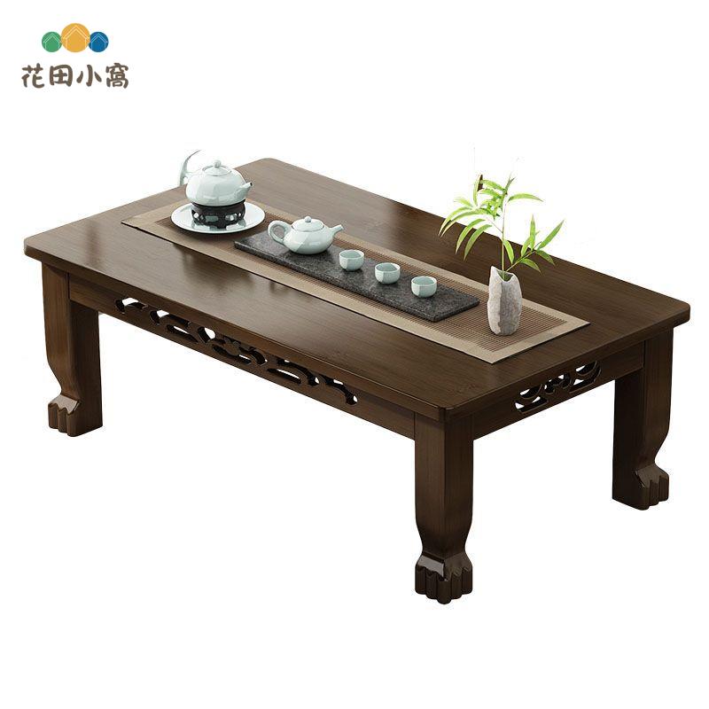 家用飄窗小桌子 榻榻米茶桌 可折疊 炕桌 非實木茶幾 床上學習 吃飯矮桌[PP0521021]