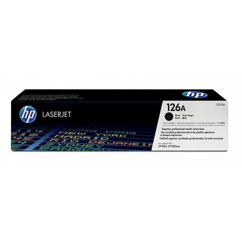【APP下單點數9%送】HP 126A CE310A 原廠黑色碳粉匣 ( 適用HP LaserJet Pro CP1025nw)