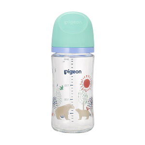 貝親 Pigeon第三代母乳實感玻璃奶瓶240ml(彩繪款)( P80809P北極熊) 544元