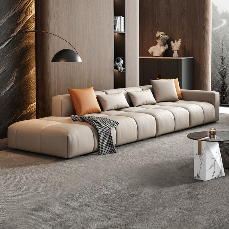 意式極簡科技布沙發客廳現代輕奢簡約北歐設計師創意異形直排沙發