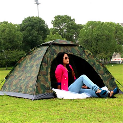 帳篷戶外單人雙人3-4人野營露營迷彩軍迷帳篷 防紫外線防蚊蟲防曬