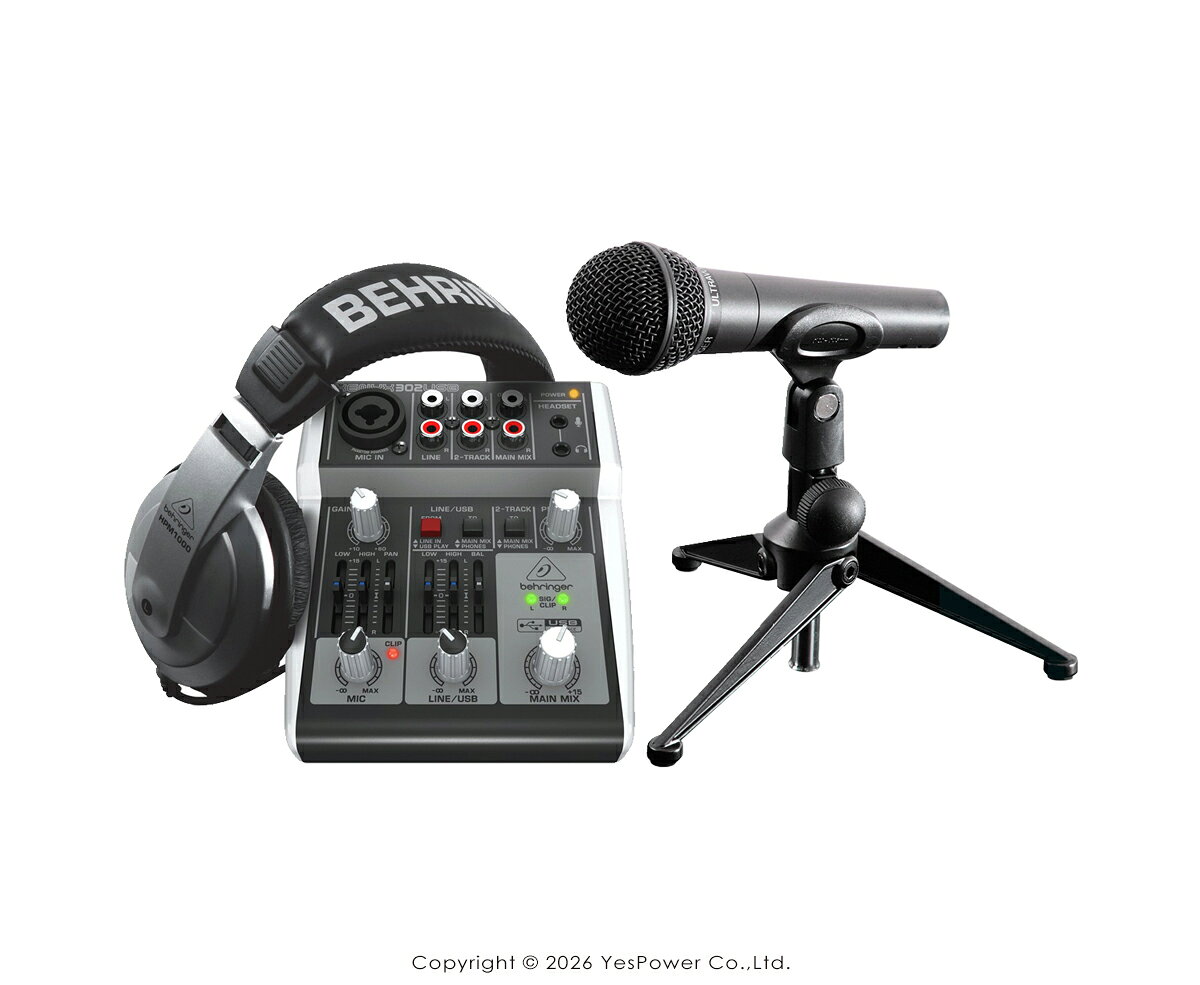 Behringer耳朵牌PODCASTUDIO 2 USB錄音套裝組