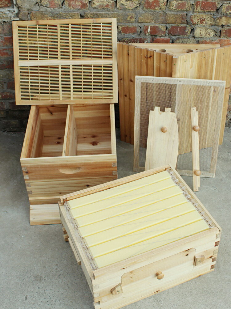 自流蜜煮蠟蜂箱杉木蜜蜂箱帶全自動流蜜裝置全套新型意蜂養蜂工具