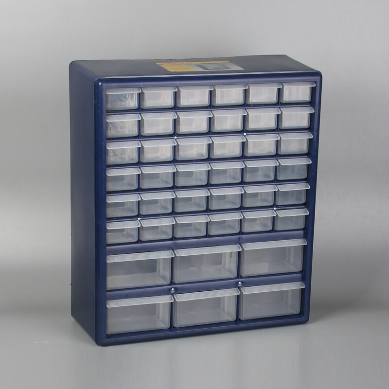 抽屜式零件盒/收納盒 桌面雜物收納箱塑料抽屜式分格零件盒子螺絲配件櫃分類整理工具盒『XY29882』