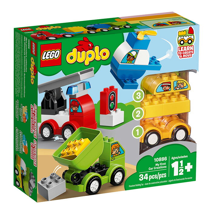 LEGO 樂高 Duplo 得寶系列 10886 我的第一套創意汽車組合 【鯊玩具Toy Shark】