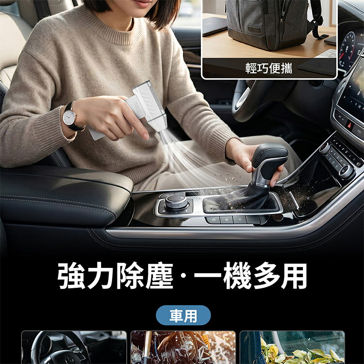 【OMyCar】白色風暴 多功能無線除塵槍Pro (國家認證 一年保固) 充氣洗車 暴力渦輪風扇 手持強力風槍 暴力吹風 R3D197 7