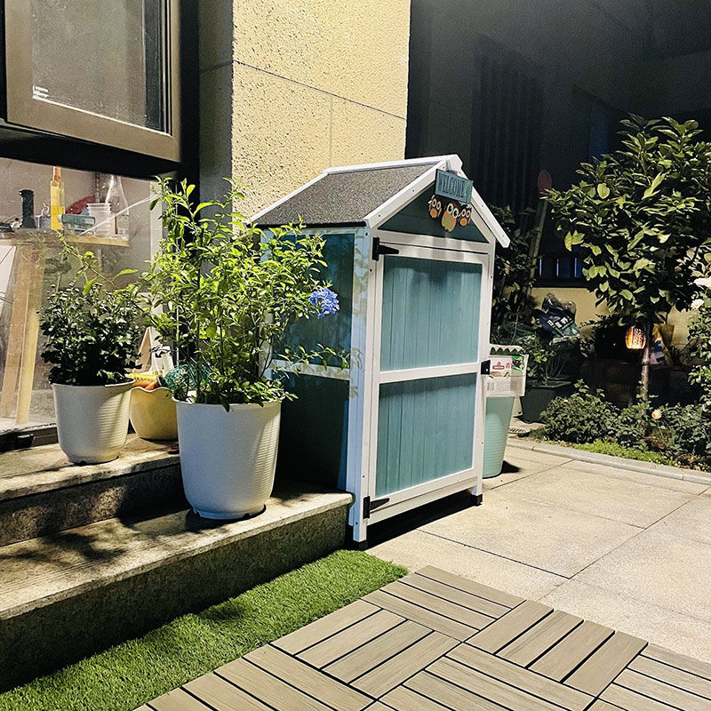 戶外儲物櫃 防腐防水防曬 免運 戶外儲物櫃防水防曬庭院陽臺夾縫收納櫃簡易工具房置物架雜物箱子 快速發貨