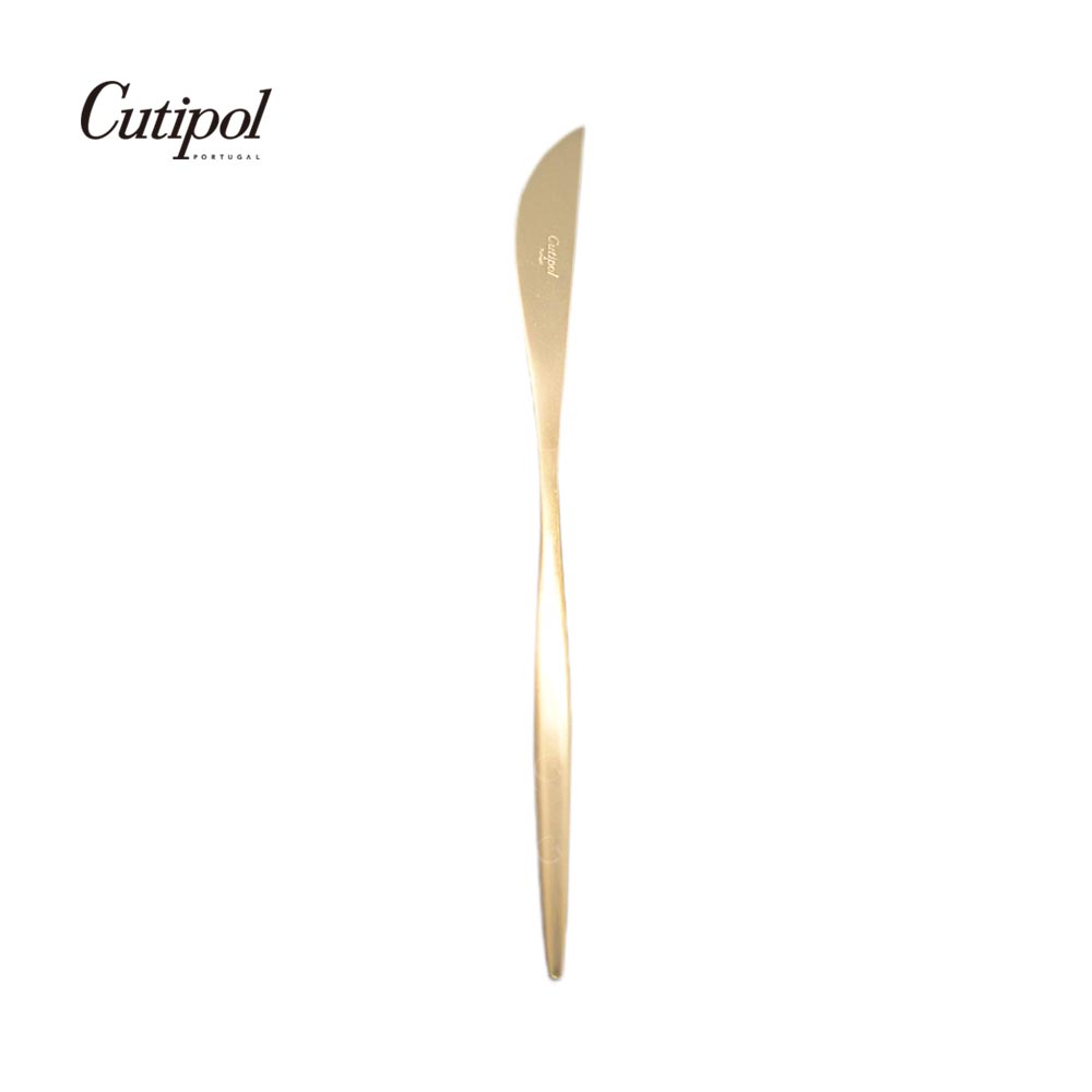 葡萄牙Cutipol MOON系列22CM主餐刀 (香檳金)