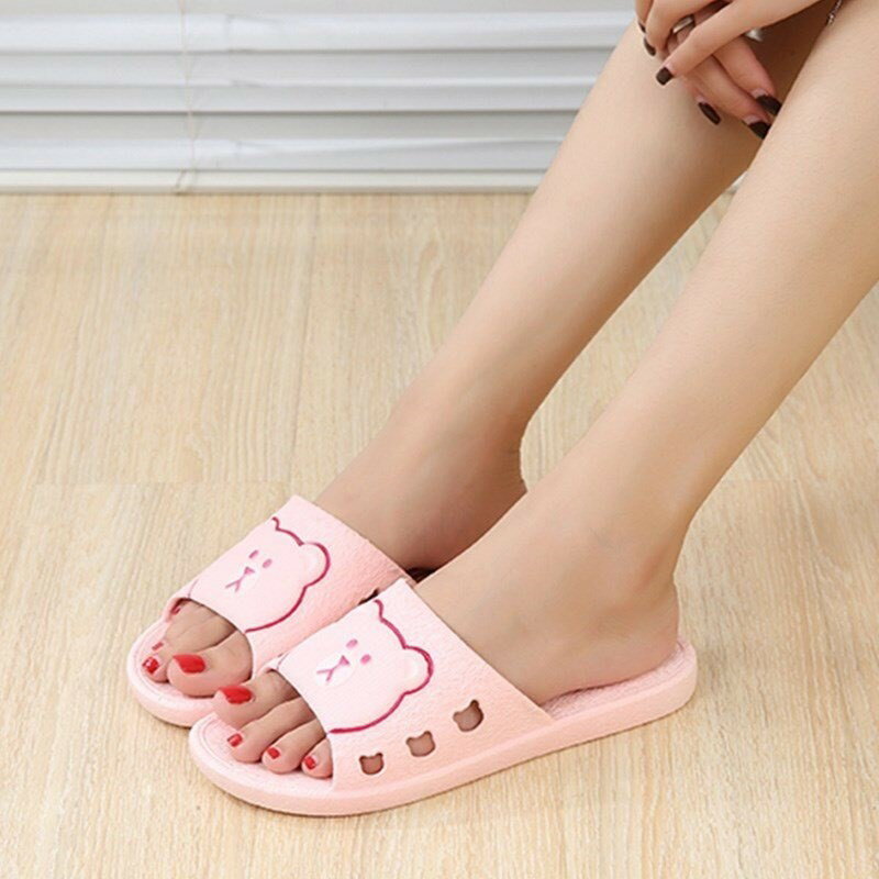 用浴室家居厚底防滑拖鞋夏季洗澡涼家居室內塑膠托鞋居家男女情侶 2