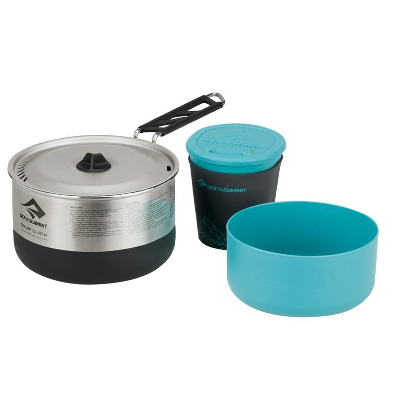 【【蘋果戶外】】Sea to summit 特惠價 APOTSIGSET1.1 Sigma 鍋具組 1.2L摺疊鍋+1人餐具組