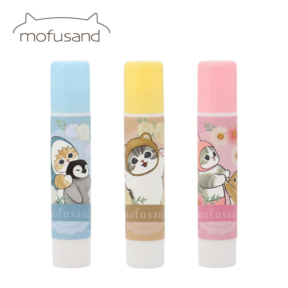 【日本正版】貓福珊迪 護唇膏 3.5g 潤唇膏 鯊魚貓 熊貍貓 兔子貓 mofusand