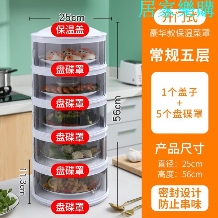 廚房收納架 剩菜多層收納架子旋轉多功能保溫碗盤神器用品家用大全【摩可美家】