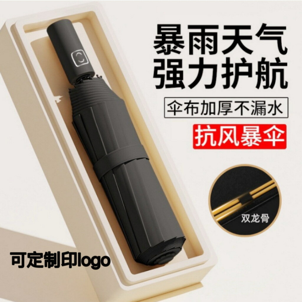 雨傘批發超大男士傘廣告定製傘自動全24骨防曬遮陽傘折疊傘高階感【尚宜家居】